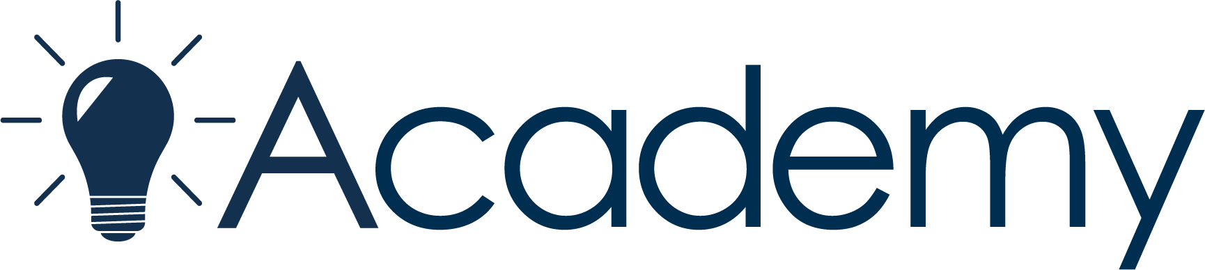 Academy Logo Glühbirne Vorne Leuchtend